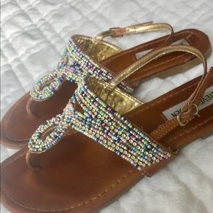 Steve Madden beaded sandals